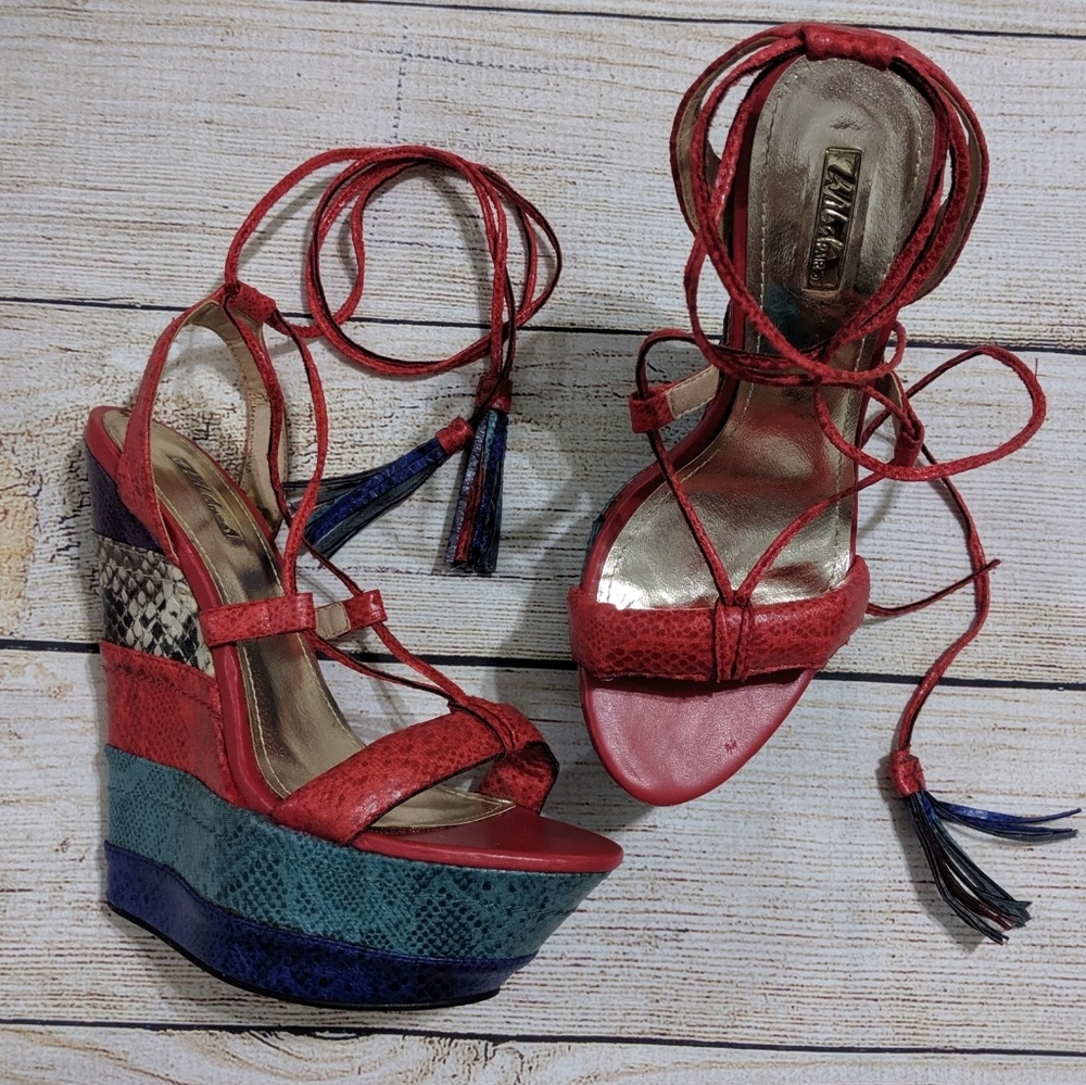 Wild Pair Lace up Wedges